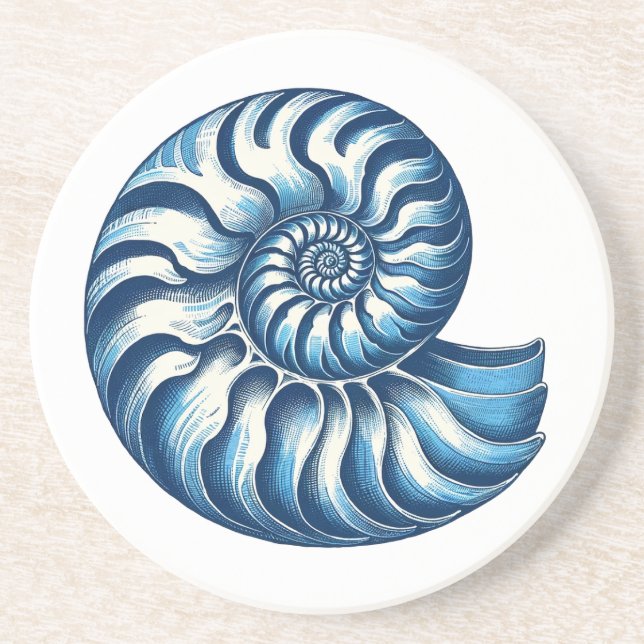 Posavasos Nautilus Shell Nautical (Frente)