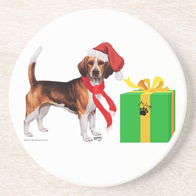 Posavasos Navidad Beagle (Frente)