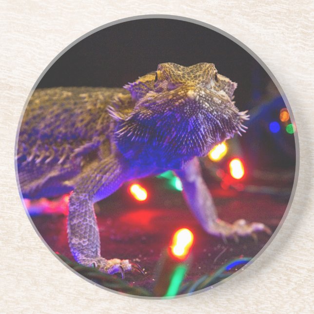 Posavasos Navidad Beardie (Frente)