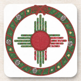 Posavasos Navidad del Sol Zia de Nuevo México