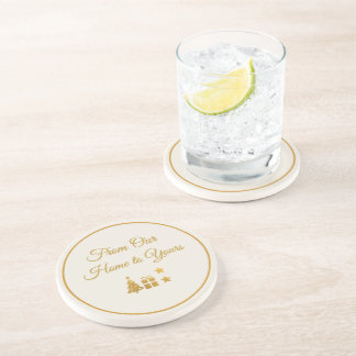 Posavasos Navidad Dorada Personalizada