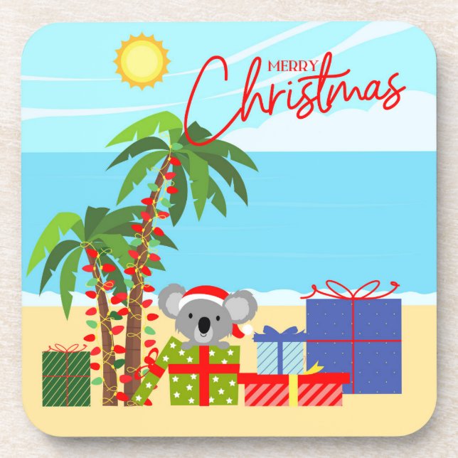 Posavasos Navidad en Australia (Frente)