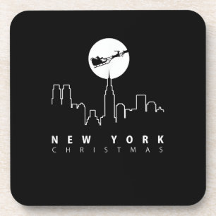 Posavasos Navidad en la ciudad de Nueva York