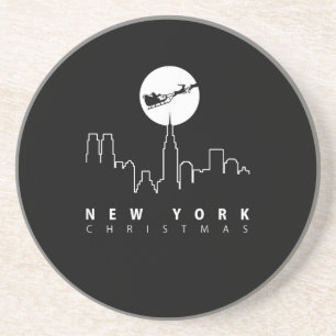 Posavasos Navidad en la ciudad de Nueva York