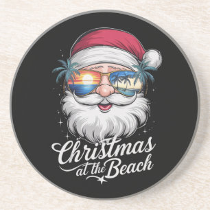Posavasos Navidad en la playa Vacaciones de verano hawaianas