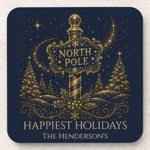 Posavasos Navidad en las Estrellas Polo Norte