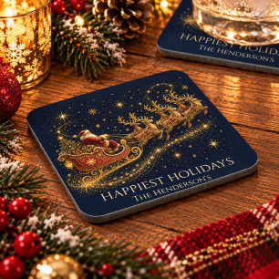Posavasos Navidad en las Estrellas Trineo de Santa