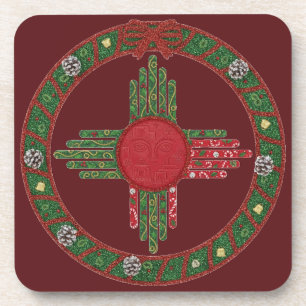 Posavasos Navidad en Nuevo México 