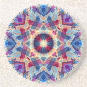 Posavasos Navidad estrella jolly azul diversión morado rojo