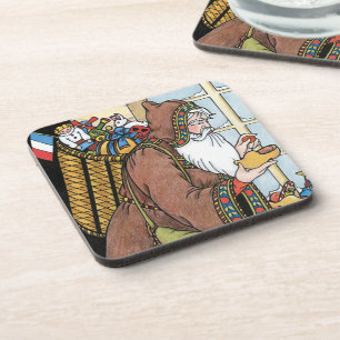 Posavasos Navidad Vintage, juguetes de Santa Claus zuecos za