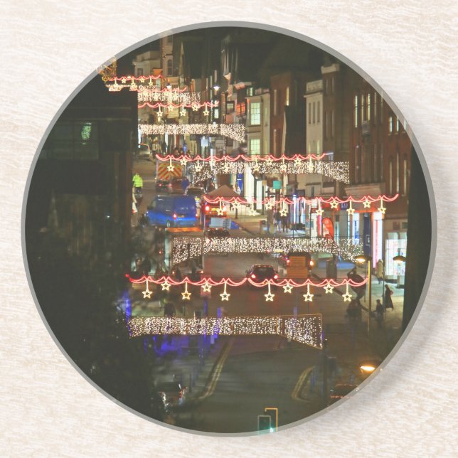 Posavasos Navidades alumbran a Guildford (Frente)