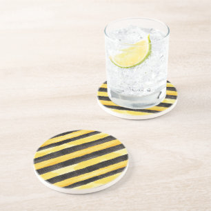 Posavasos Navidades Amarillos de Oro Negro de Honey Bee