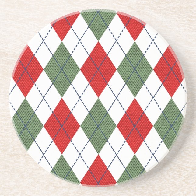 Posavasos Navidades Argyle (Frente)