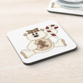 Posavasos Navidades blancos con pan de jengibre