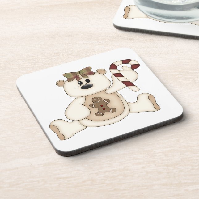 Posavasos Navidades blancos con pan de jengibre (Lado Izquierdo)