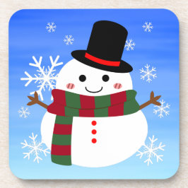 Posavasos Navidades blancos Snowman