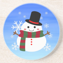Posavasos Navidades blancos Snowman