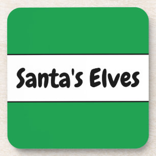 Posavasos NAVIDADES brillantes DE LOS ELVOS DE SANTA Tiras B