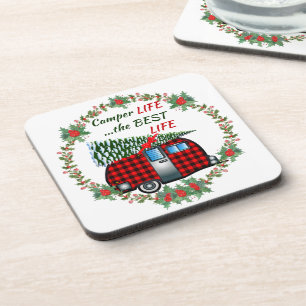 Posavasos Navidades Camper Life Best Life Retro