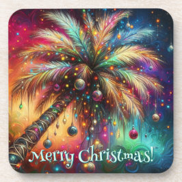 Posavasos Navidades caprichosos Palm Tree Tropical Beach Viv