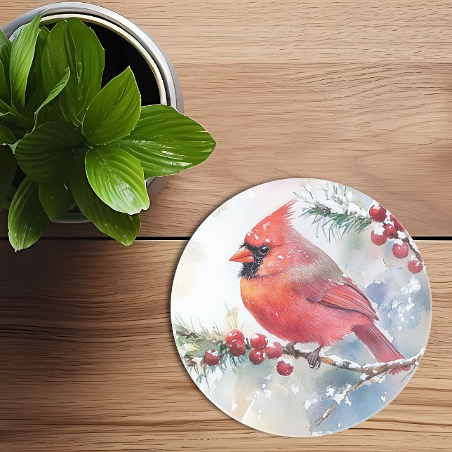Posavasos Navidades Cardinal (Subido por el creador)