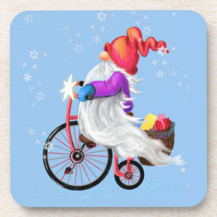 Posavasos Navidades cocinan con bicicletas y regalos