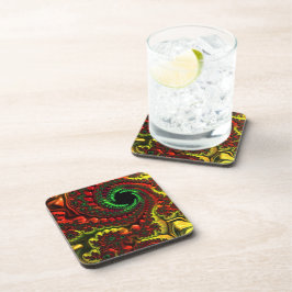 Posavasos Navidades Colores Mandelbrot Astras Plásticas