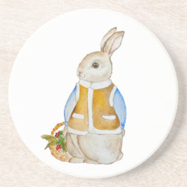 Posavasos Navidades con una canasta con bran de abeto