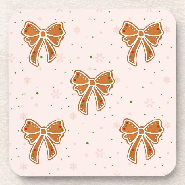 Posavasos Navidades Cookie Bows (Frente)