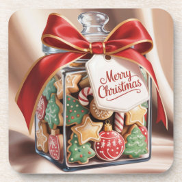 Posavasos Navidades Cookies Jar Plastic Coaster Set