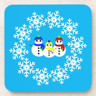 Posavasos Navidades Copas de Snowmen