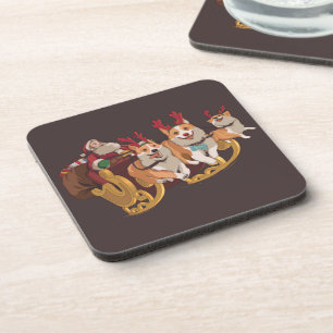 Posavasos Navidades corgis