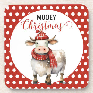 Posavasos Navidades Cow Pun