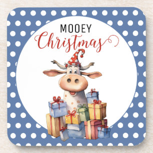 Posavasos Navidades Cow Pun