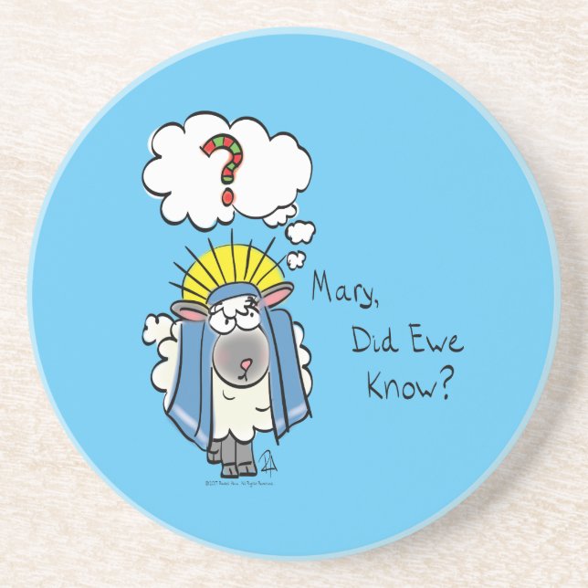 Posavasos Navidades cristianos graciosos Personalizado de ov (Frente)