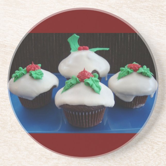 Posavasos Navidades Cupcakes (Frente)
