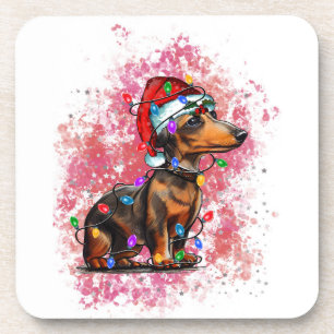 Posavasos Navidades dachshund