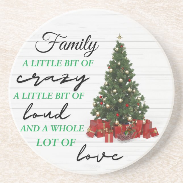 Posavasos Navidades de amor Locos y Altos (Frente)