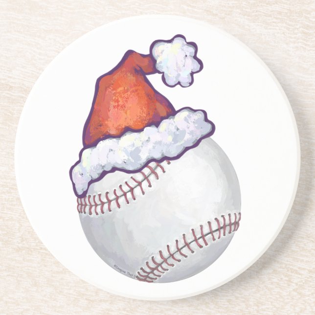 Posavasos Navidades de béisbol (Frente)