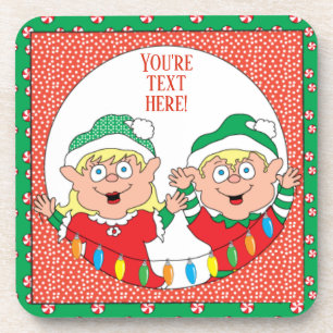 Posavasos Navidades de cocina Elf Happy