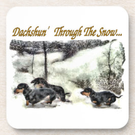 Posavasos Navidades de Dachshund