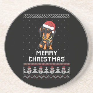 Posavasos Navidades de Dachshund