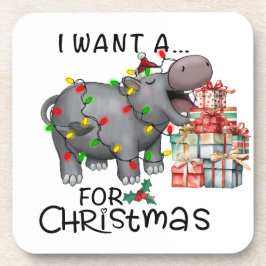 Posavasos Navidades de Hippo para amantes de los animales