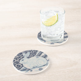 Posavasos Navidades de invierno originales Conejo Azul y Bla