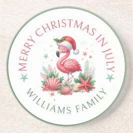 Posavasos Navidades de Julio Flamingo