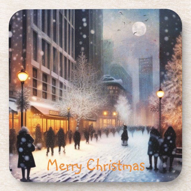 Posavasos Navidades de la ciudad (Frente)