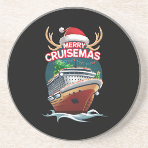 Posavasos Navidades de la familia de cruisemas con crucero d