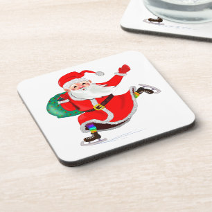 Posavasos Navidades de la montaña rusa regalo de Santa Claus