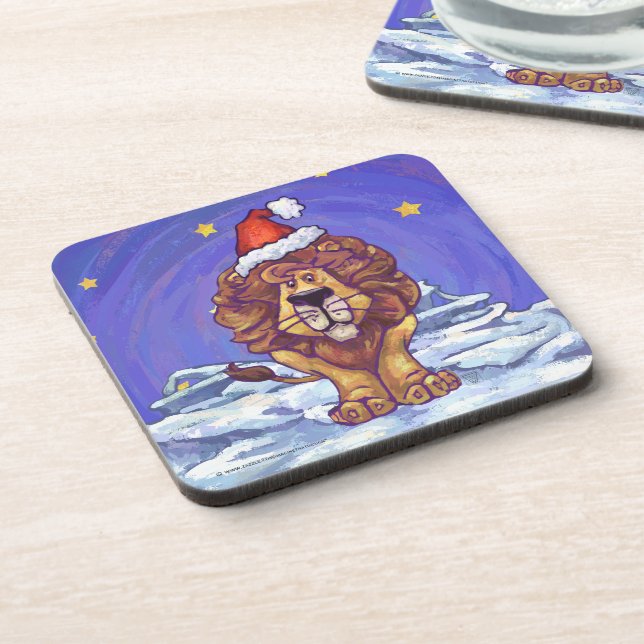 Posavasos Navidades de leones (Lado Izquierdo)