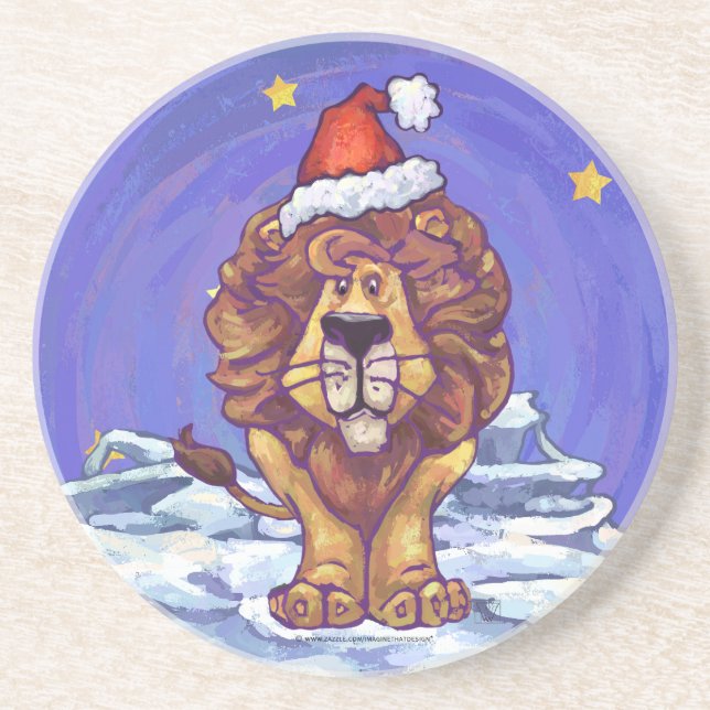 Posavasos Navidades de leones (Frente)